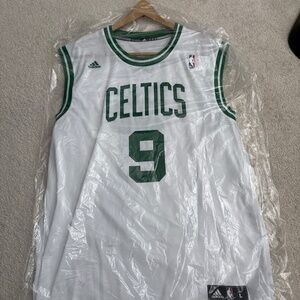 Rajon Rondo Boston Celtics Adidas Number 9 White Home Large Basketball Jersey